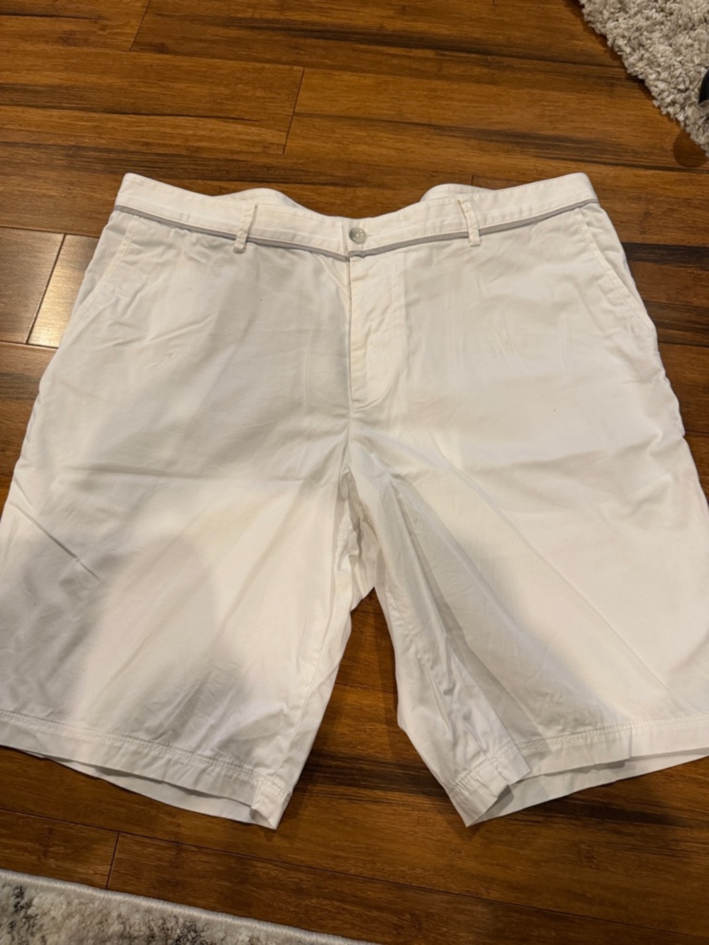Boss - Men's Clyde Regular Fit White Stretch - Chino Shorts - 38